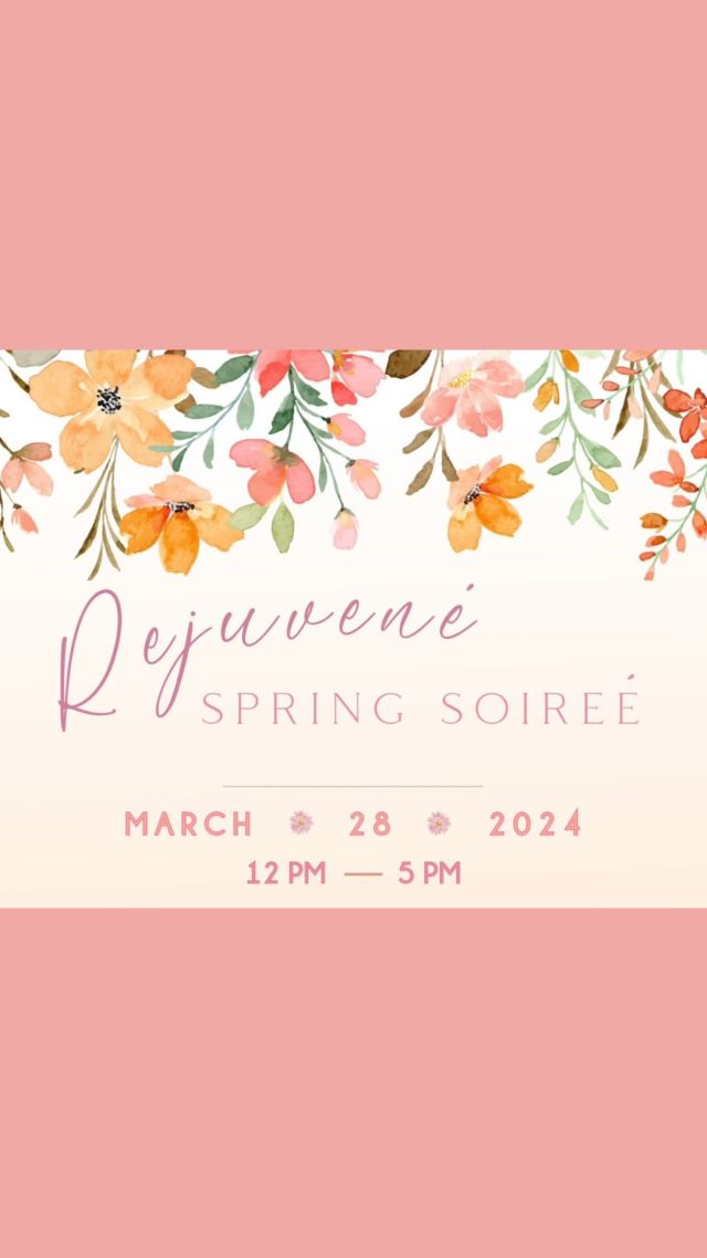 Dr. Hodari and Rejuvené invite you to our Annual Patient Appreciation Event! Join us on March 28th from 12pm-5pm for a day of food, fun, and education! 💓 

Raffle prizes and event pricing will be happening! 🎟️💫

Tap link in bio to RSVP! 🌷

#patientappreciationday #rsvp