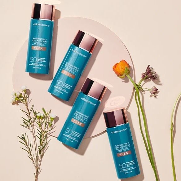 TALK ABOUT A FAN FAVORITE! 🩵 Colorescience Face Shield Flex SPF 50 — comes in shades fair, medium, tan, and dark! 

If you have not tried Colorescience products yet this is a sign that it is time you do! 🌿🌞💫 

Stock up on SPF for the sunny days ahead — 
🌷 Enjoy 20% OFF of Colorscience products through March

Can purchase in store at all 3️⃣ locations or online 🛒
#colorscience #spfmakeup