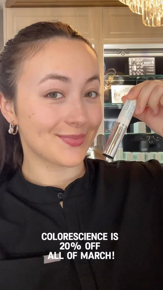 Your skin, but better 🌞ColoreScience is 20% the entire month of March!

The Colorescience Face Shield Flex adapts to your tone, evens out complexion, and gives you that flawless glow—all while protecting from UV damage! ✨Skincare + SPF = the ultimate power duo!